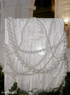 Pearl-Adorned Sangeet Decor