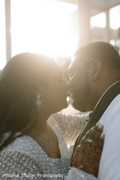 Couple Shares Intimate Moment in Bright Sunlight