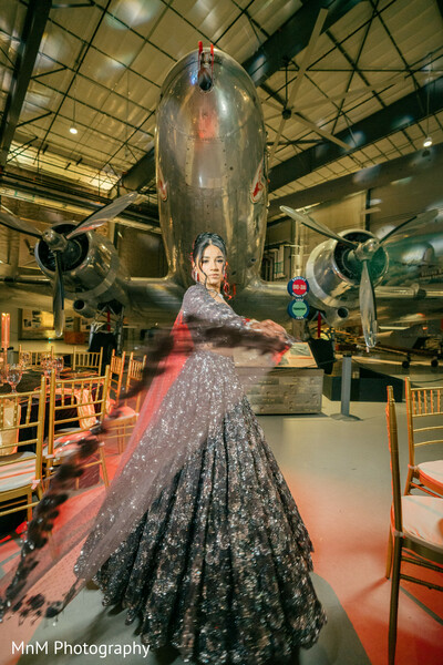 lehenga,embellished lehenga,bridal fashion,bridal attire,airplane,photo session