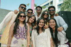 Group of Guests Posing Outdoors