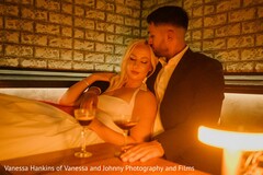 Couple Shares an Intimate Moment with Warm Lighting