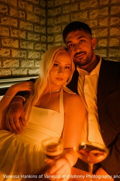 Couple Poses in Warm Lighting