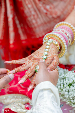 Bridal Hand with Mehndi, Bangles, and Hath Panja