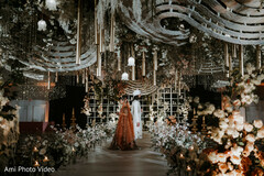 Dramatic Floral & Lighting Aisle for a South Asian Ceremony
