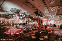 Vibrant Reception Hall with Dynamic Floral & Decor