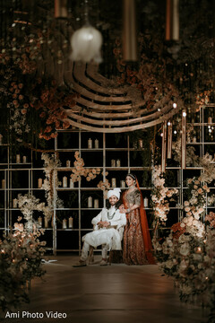 Enchanting Floral & Candlelit Couple's Portrait