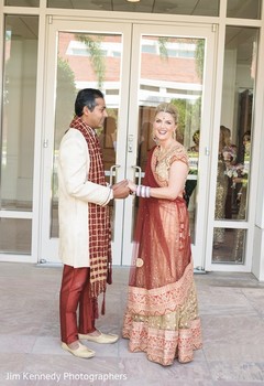 First Look fusion wedding,fusion indian wedding,first look,first look portraits