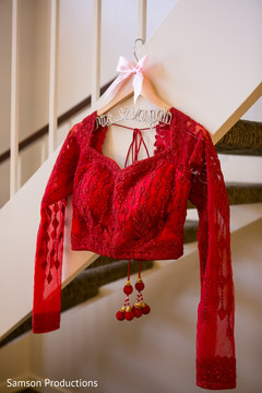 Red Lengha Blouse Red Lengha Blouse