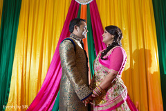 Bride and Groom first look at their Garba Bride and Groom first look at their Garba