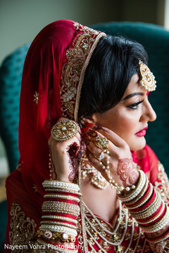 Indian bride getting ready Indian bride getting ready