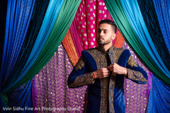 Indian groom getting ready. Indian groom getting ready.