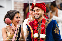 Grooms smiles with relatives moments before his baraat procession. Grooms smiles with relatives moments before his baraat procession.