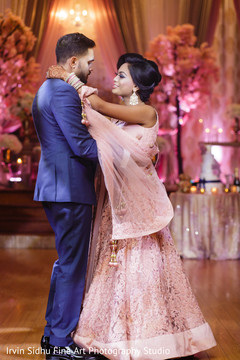 Beautiful Indian Bride Dancing With Her Groom Beautiful Indian Bride Dancing With Her Groom