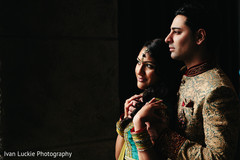 Portrait of lovely indian engaged couple with a black backround. Portrait of lovely indian engaged couple with a black backround.
