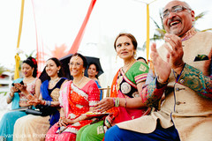 Guests during indian wedding ceremony. Guests during indian wedding ceremony.