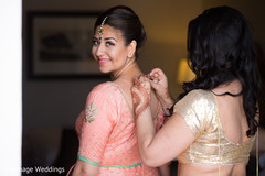 Beautiful Bride getting ready for the Ceremony Beautiful Bride getting ready for the Ceremony