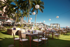 Modern Indian Tablescape at the The Royal Hawaiian