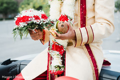 Groom during his baraat procession. Groom during his baraat procession.