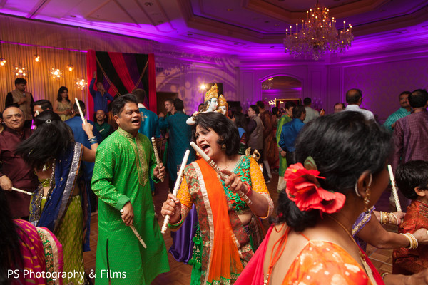 Indian family during Sangeet