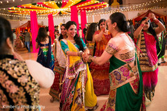 Family having fun during Garba Family having fun during Garba