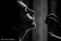 Perfect capture of indian bride geting ready for her wedding ceremony. indian wedding hair and make up,indian bridal make up,indian bride photography,getting ready