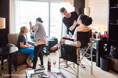Lovely bride getting her hair and makeup Lovely bride getting her hair and makeup