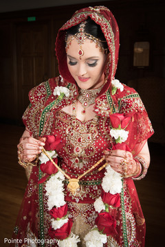 Lovely maharani in red wedding sari wedding sari,jaimala,bridal jewerly