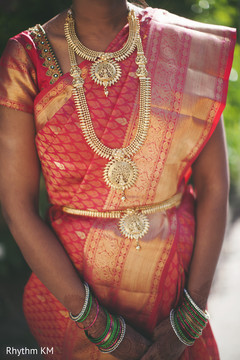 South Indian bridal outfit details South Indian bridal outfit details