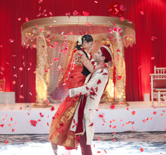 Bride and Groom Wedding Day Portrait