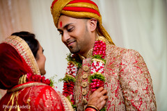 Tender moment of indian bride and groom. Tender moment of indian bride and groom.