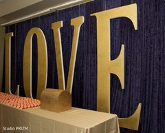 Fusion reception love sign
