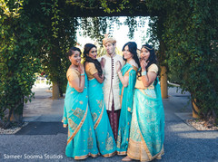 Groom with Bridesmaids Groom with Bridesmaids