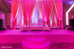 Pink reception stage. Pink reception stage.