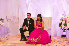 Indian Bride and Groom Reception Portrait Indian Bride and Groom Reception Portrait