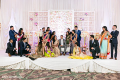 Wedding party on stage Wedding party on stage