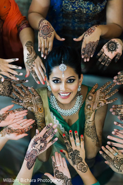 Indian Bride at Mehndi Night Indian Bride at Mehndi Night