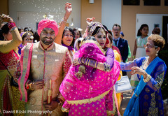 Bride and Groom at Sikh Wedding Ceremony Bride and Groom at Sikh Wedding Ceremony
