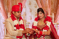 Indian Bride and Groom Wedding Day Portrait Indian Bride and Groom Wedding Day Portrait
