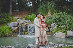 Indian Bride and Groom Wedding Day Portrait Indian Bride and Groom Wedding Day Portrait