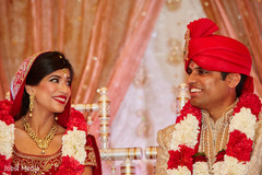 Indian Bride and Groom Wedding Day Portrait Indian Bride and Groom Wedding Day Portrait