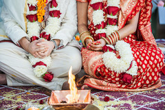 Indian Bride and Groom Wedding Day Portrait Indian Bride and Groom Wedding Day Portrait
