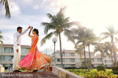 Beautiful portrait of indian bride and groom couple. Beautiful portrait of indian bride and groom couple.