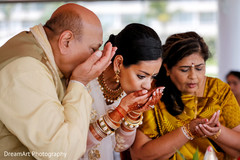 Indian bride at a pre-wedding ritual. Indian bride at a pre-wedding ritual.
