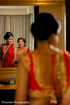 Lovely indian bride in her wedding attire. Lovely indian bride in her wedding attire.