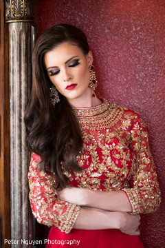 Red and Gold Wedding Lengha Red and Gold Wedding Lengha