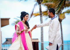 Indian Bride and Groom at Beachside Wedding Indian Bride and Groom at Beachside Wedding