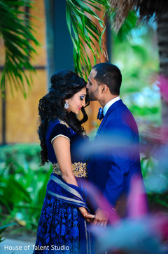 Indian Bride and Groom Reception Portrait