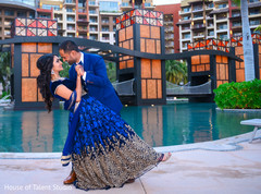 Indian Bride and Groom Reception Portrait