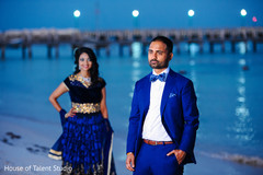 Indian Bride and Groom Reception Portrait