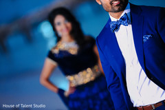 Indian Bride and Groom Reception Portrait